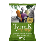 Chips de légumes betterave, panais, carotte et sel de mer tyrrell's - le sachet de 150g Chips de légumes betterave, panais, carotte et sel de mer tyrrell's - le sachet de 150g