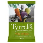 Chips de légumes betterave, panais, carotte et sel de mer tyrrell's - le sachet de 40g Chips de légumes betterave, panais, carotte et sel de mer tyrrell's - le sachet de 40g