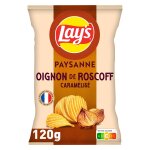 Chips recette paysanne saveur oignon de roscoff caram�lis� lay's - le sachet de 120g