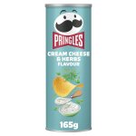 Chips tuiles cream cheese et herb pringles - la boite de 165g