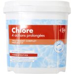 Chlore 4 actions prolongées en galets 5kg carrefour - la boite de 5kg Chlore 4 actions prolongées en galets 5kg carrefour - la boite de 5kg