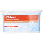 Chlore action prolongée en galets 1kg carrefour - la boite de 1kg Chlore action prolongée en galets 1kg carrefour - la boite de 1kg