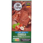 Tablette de chocolat lait gianduja noisettes enti�res carrefour extra - la tablette de 200g