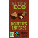 Chocolat noir bio noisettes entières alter eco - la tablette de 200g Chocolat noir bio noisettes entières alter eco - la tablette de 200g