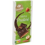 Tablette de chocolat noir coeur pralin carrefour sensation - la tablette de 150g