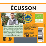 Cidre doux fruité bio de normandie ecusson - la bouteille Cidre doux fruité bio de normandie ecusson - la bouteille
