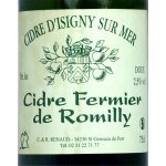 Cidre fermier doux vergers de romilly - la bouteille
