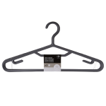 Cintre plastique gris carrefour home - le lot de 3 cintres