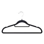 Cintre en velour noir - le lot de 10 - le lot de 10 cintres