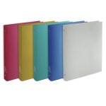 Classeur extra large dos 40mm mtallis - souple - 4 anneaux exacompta - le classeur en coloris alatoire ...