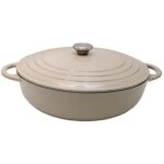 Cocotte ronde noir fonte 5l tout feux dont induction carrefour - la cocotte