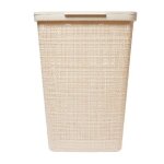 Coffre  linge 58l beige curver - le coffre  linge
