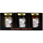 Coffret apritif assortiment saveurs & tradition du midi - les 3 pots de 190 g