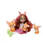 Coffret enchantimals - poupes citadines de la famille finch mattel - le coffret