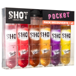 Coffret liqueur vodka shooters pocket so shot - le pack de 6 bouteilles de 3cl