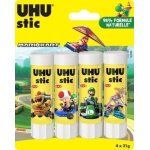 Colle en bton 21g super mario uhu - le lot de 4