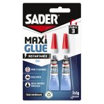Colle maxiglue gel 3g sader - les 2 tubes de 3g