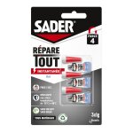 Colle maxiglue gel 3x1g sader - les 3 tubes de 1g
