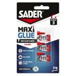 Colle maxiglue liquide 3x1g sader - les 3 tubes de 1g