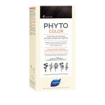 Coloration permanente 4 chtain sans ammoniaque longue dure color phyto - le kit