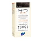 Coloration permanente 5 chtain clair sans ammoniaque longue dure color phyto - le kit