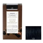 Coloration 1. 0 noir huile d'argan couvre 100% cheveux blancs vegan korres - la boite de 145ml Coloration 1. 0 noir huile d'argan couvre 100% cheveux blancs vegan korres - la boite de 145ml