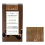 Coloration 7. 0 blond soin huile d'argan couvre 100% cheveux blancs sans amoniaque korres korres - la ...