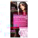 Coloration 323 chocolat noir soin gloss sans ammoniaque casting crme gloss l'oreal paris - la bote