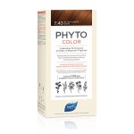 Coloration permanente 7. 43 blond cuivre dor sans ammoniaque longue dure color phyto - la bote