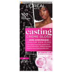 Coloration 100 noir profond sans amoniaque gloss longue dure casting crme gloss l'oreal paris - la ...
