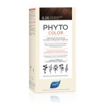Coloration permanente 5. 35 chtain clair chocolat sans ammoniaque longue dure color phyto - la bote ...