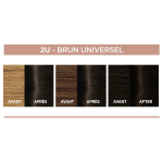Coloration universelle 2u brun couvre 100% cheveux blancs excellence nudes l'oreal paris - la bote