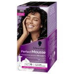 Coloration permanente 200 noir sans ammoniaque mousse perfect mousse schwarzkopf - la boite de coloration ...