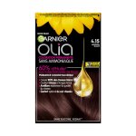Coloration permanente 4. 15 marron glacé sans ammoniaque activée par l'huile olia garnier - la boîte Coloration permanente 4. 15 marron glacé sans ammoniaque activée par l'huile olia garnier - la boîte