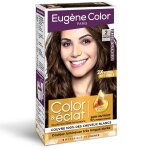 Coloration permanente 2 chtain huile d'argan couvre 100% cheveux blancs color & clat eugene color - ...