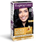 Coloration permanente 15 noir intense huile d'argan les naturelles color & clat eugene color - la boite ...