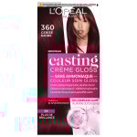 Coloration sans ammoniaque 360 cerise noire casting creme gloss - la coloration