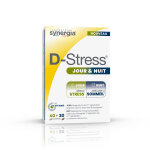 Compl�ment alimentaire anti - stress jour et nuit d - stress synergia - la bo�te de 60 comprim�s