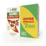 Complment alimentaire azinc acerola 1000 vitamine c naturelle arkopharma - la boite de 30 comprims