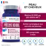 Complment alimentaire biotine vitamine b8 granions - le pot de 60 comprims