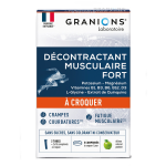 Complément alimentaire décontractant musculaire fort À la pomme granions - la boite de 5 comprimés Complément alimentaire décontractant musculaire fort À la pomme granions - la boite de 5 comprimés