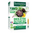Complément alimentaire bien Être du foie bio santarome - la boîte de 20 ampoules Complément alimentaire bien Être du foie bio santarome - la boîte de 20 ampoules