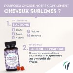Complment alimentaire gummies cheveux sublime vitavea - la boite de 40