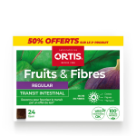 Complment alimentaire transit intestinal riche en fibres regular fruits et fibres - la bote de 24 cubes ...