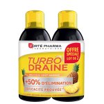 Complment alimentaire turbodraine ananas forte pharma - les 2 flacons