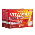 Complment alimentaire vita'max booster effervescent  la cafine et taurine santarome - la boite de ...