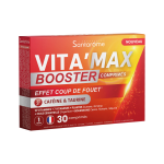 Complment alimentaire vita'max booster effet coup de fouet  la cafine et taurine santarome - la boite ...