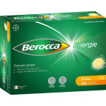 Complment alimentaire vitalit nergie got orange sans sucres effervessant berocca - la bote de 45 ...