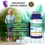 Complément alimentaire vitamine d3 2000ui granions - le pot de 30 comprimés Complément alimentaire vitamine d3 2000ui granions - le pot de 30 comprimés