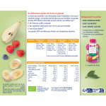Compote bb ds 4 - 6 mois gourdes multipack 4 varits bio hipp - les 8 gourdes de 90g
